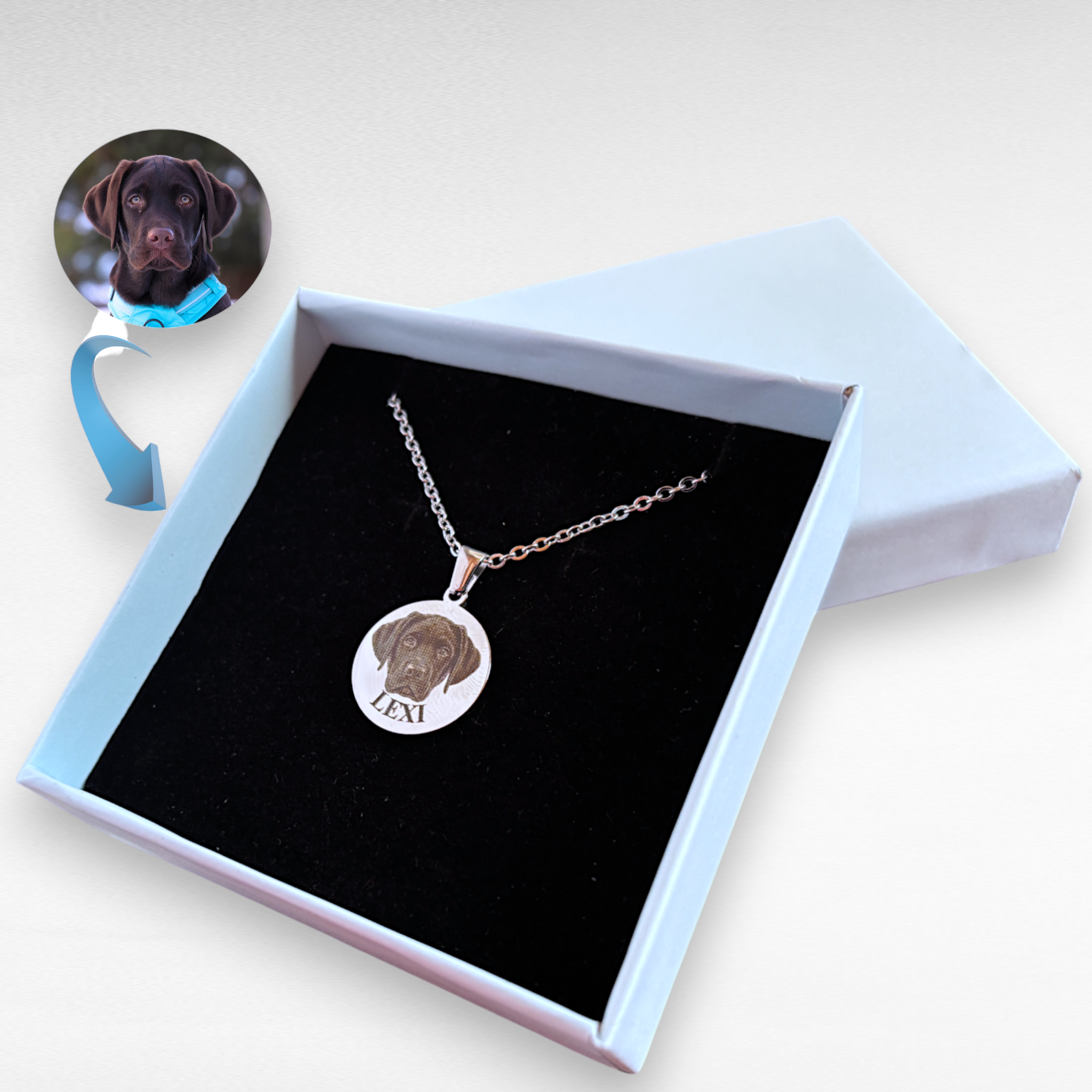 Read more about the article Kutyás ajándék, amit minden gazdi imád – Így készül a fotóból személyre szabott ékszer